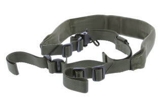 The Viking Tactics V-Tac 2 point rifle sling features an olive drab ultra durable nylon and a wide range of adjustability